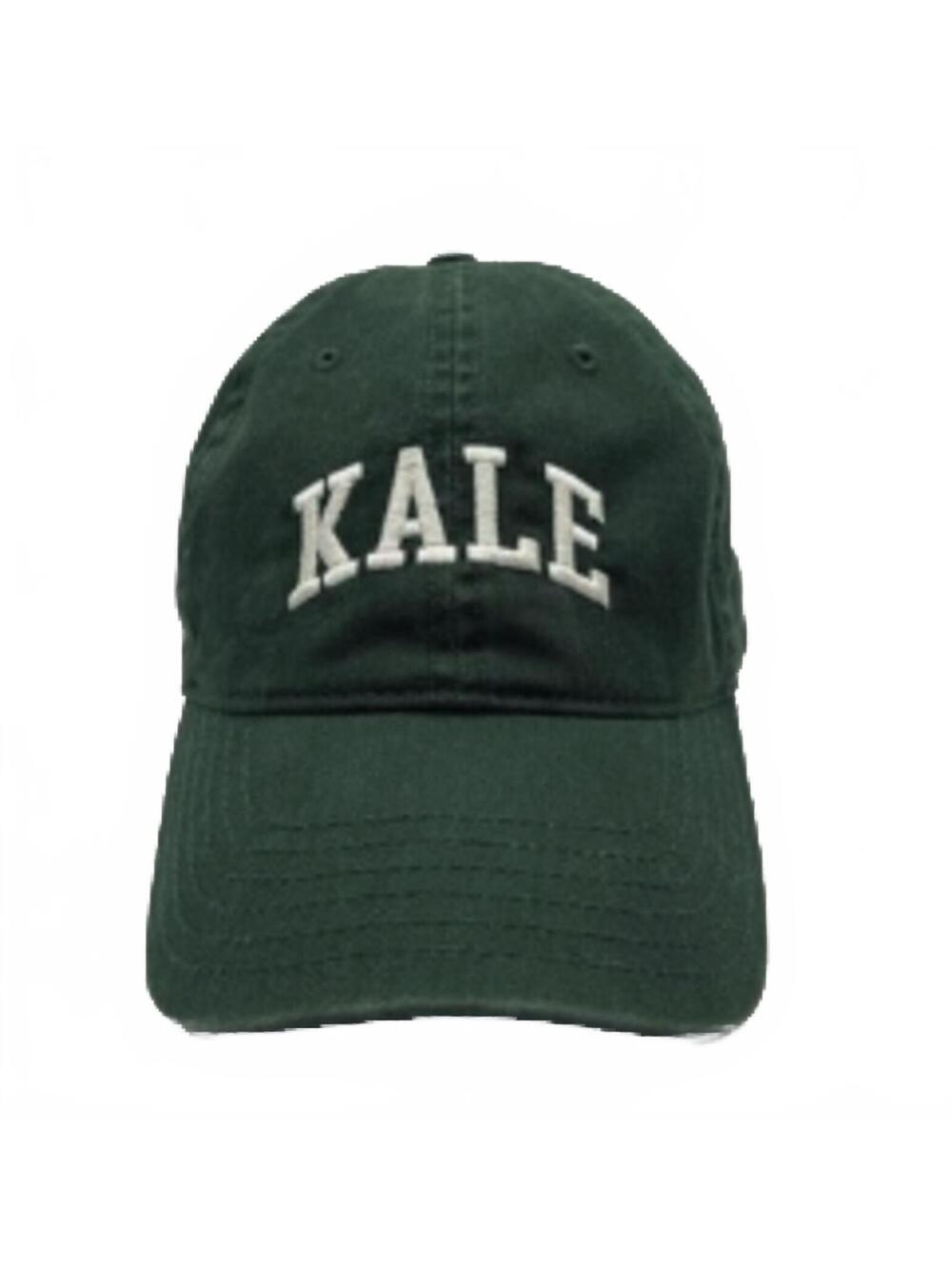 Dark Green "KALE" Baseball Cap 100% Cotton